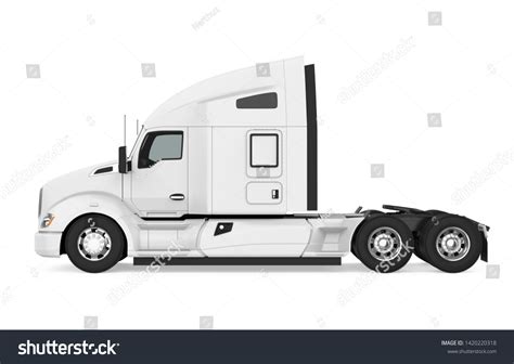 Semi Truck Side View Drawing