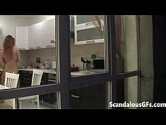 Watching My Neighbour S Naked Sexy Girlfriend Goofing Around In The Kitchen Xxx Mobile Porno
