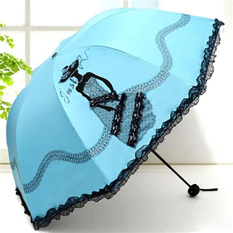 Funmoon Parapluie Femmes En Dentelle Protection Solaire Style Cor En