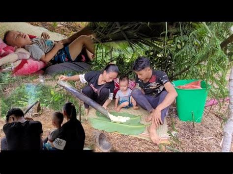 Boil cassava in bamboo tubes and eat liên chuyền life YouTube