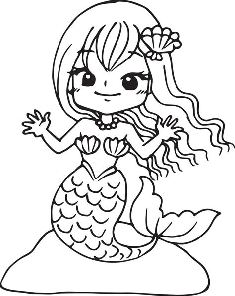 Coloring Pages Of Anime Mermaids