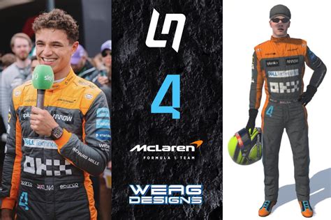 Lando Norris Mclaren F1 Suit By Wes Gallo Trading Paints