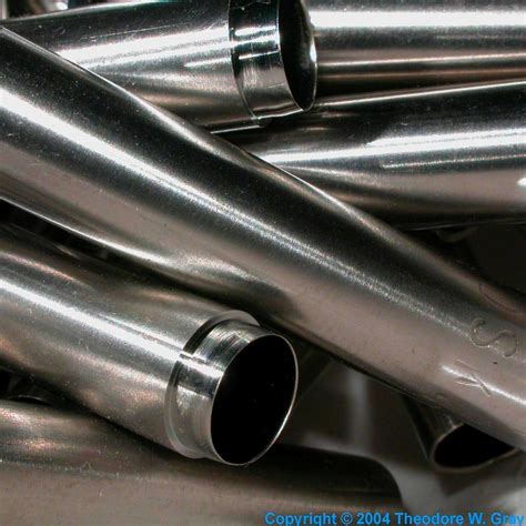 Nuclear Fuel Rod Tubes A Sample Of The Element Zirconium In The