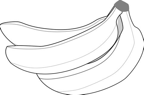 Banana Black And White Clipart Free Download On Clipartmag