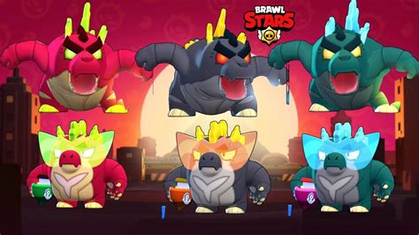 Provo Tutte Le Skin Di BUZZ GODZILLA Su BRAWL STARS YouTube