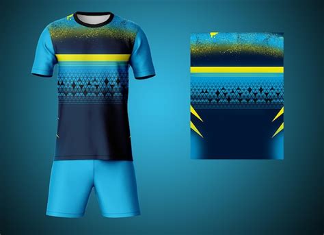 PSD Soccer Jersey Kit Mockup Premium AI Generated PSD