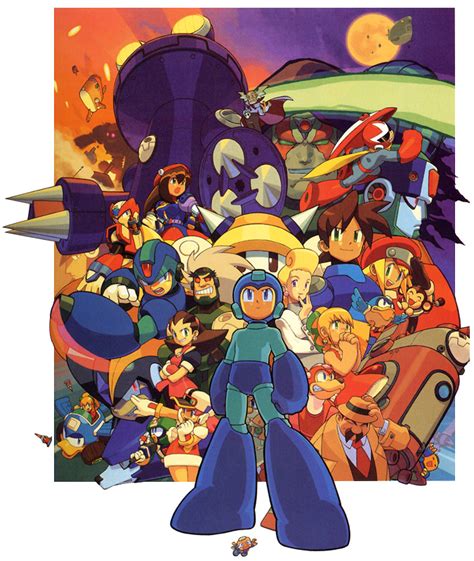 Promotional Campaign Characters And Art Mega Man Series