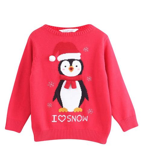 Penguin Sweater Red 3-4Y - Buy Penguin Sweater Red 3-4Y Online at Low Price - Snapdeal