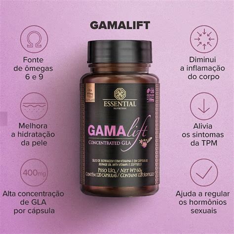 Gamalift Concentrado GLA 500mg 120 Caps Essential Nutrition