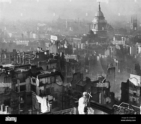 View From St Pauls Cathedral After The Blitz Stock Photo Alamy