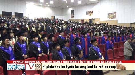 PYNKUP BUROM KA WILLIAM CAREY UNIVERSITY ÏA KI 814 NGUT KI SAMLA PULE