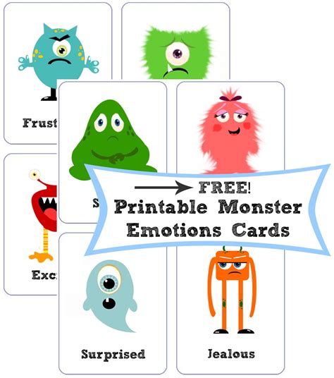 Miss Poppins Free Montessori Emotions Cards