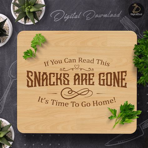 Funny Charcuterie Board Saying Svg Sarcastic Kitchen Svg Cutting Board Svg Snacks Are Gone