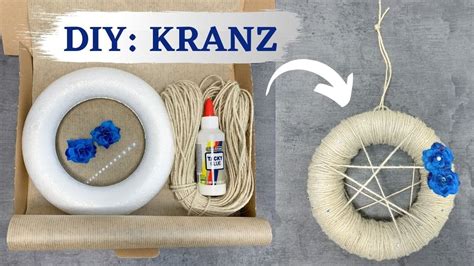 Diy Kranz Kranz Basteln Mit Anleitung Bastelset Youtube