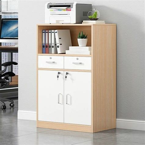 Armoire De Classement Lat Rale En Bois Simpliste Avec Fermeture Douce