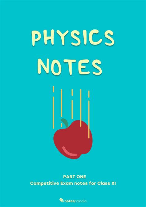 Physics Class Xi Neet Ug Notes