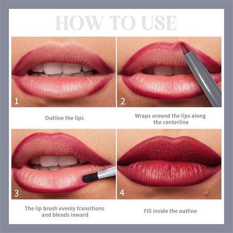 Pc Nude Lip Liner Set Vegan Cruelty Free Matte Creamy Formula