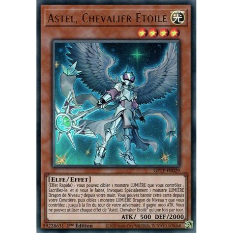 Yu Gi Oh Vortex Embrase GFTP FR029 Astel Chevalier Étoilé UR