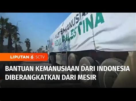 Truk Bantuan Kemanusiaan Untuk Gaza Dari Indonesia Sudah Mulai