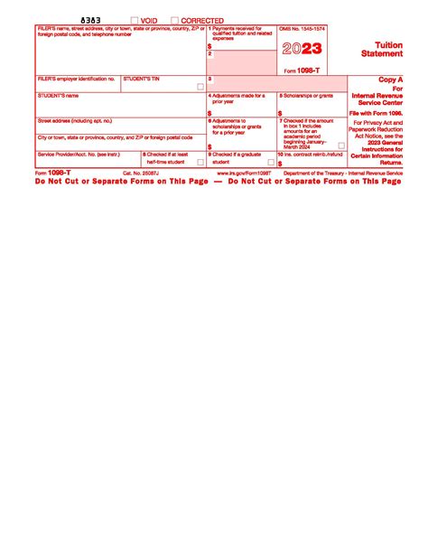 1098 T Form 2023 - Printable Forms Free Online