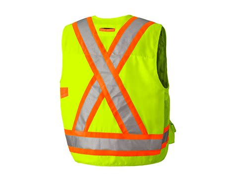 Surveyors Safety Vest Yellow Large Ppe Shop Wurth Canada