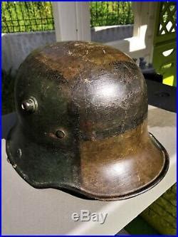 Stahlhelm camouflé ww1 casque allemand 1ère guerre mondiale 14 18