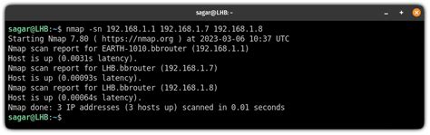 Ping Sweep Using Nmap On Linux