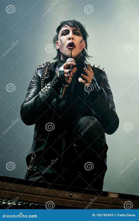 Marilyn Manson during the Concert Editorial Image - Image of ...