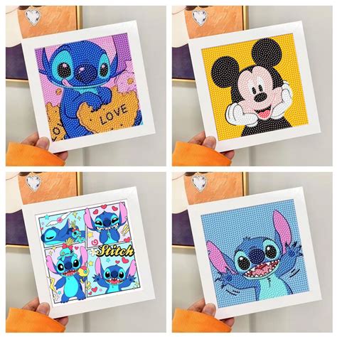 Disney Stitch Kit Completo Pintura De Diamante D Variados Disney S