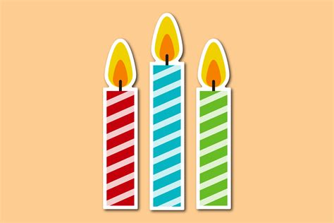 Birthday Candle Graphic By Denalliecreativestudio · Creative Fabrica