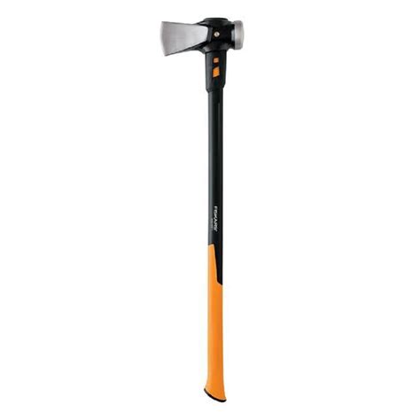 Fiskars Wood Splitting Maul Axe, 36" IsoCore 8lb Axe & Wedge Tool ...