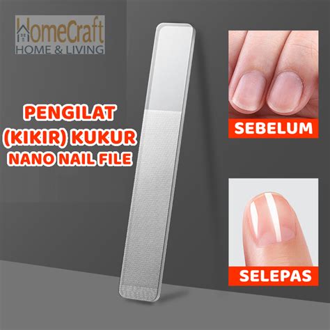 Kuku Nano Glass Nail File Polished Pengilat Kuku Kikir Polishing Tool