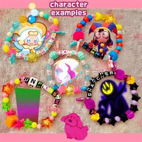 Custom Characterfandomname Kandi Bracelets Etsy