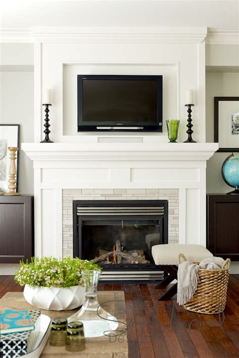 Hanging Your TV over the Fireplace: Yea or Nay? | Driven by Decor