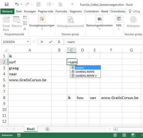 Gratis Tips Excel Samenvoegen Bereik