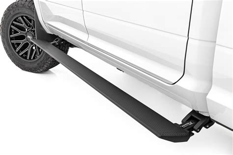 Rough Country Power Running Boards With Led Step Lights For For Ram 25003500 Crew