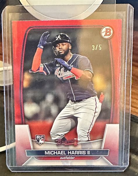 Bowman Red Michael Harris Ii Rc For Sale Online Ebay