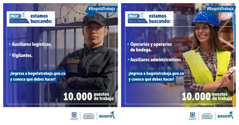 Dónde hay ofertas de empleo en Bogotá 10 mil puestos de trabajo 2023