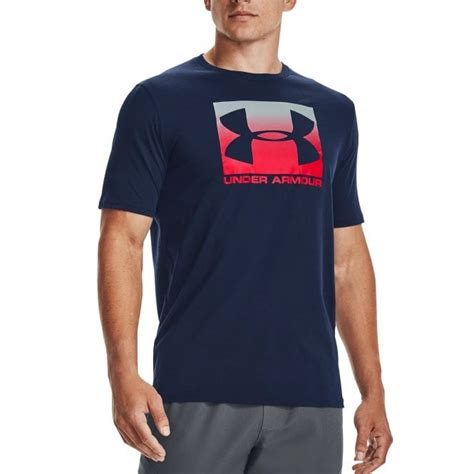 Under Armour Mens Boxed Sportstyle Ss Tshirt Navy Mens From Bmc