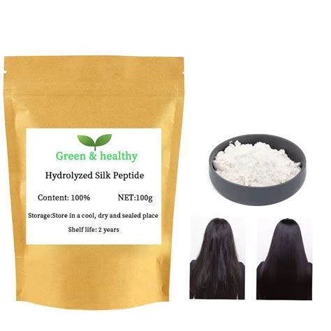 Hydrolyzed Silk Peptide Powder Cosmetic Skin Care Raw Material Free