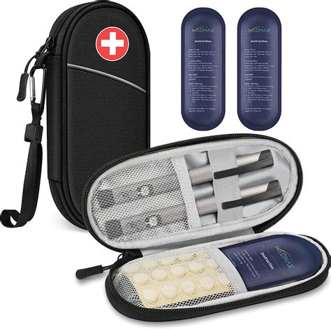 Medmax Insuline Cooler Travel Case Met Ice Packs Draagbare