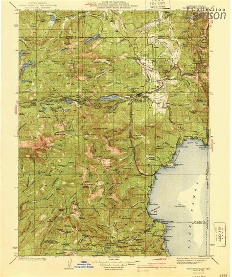 Gl07299usgs Topo Ca Truckee Quad1940 Donner Summit Historical Society Flickr