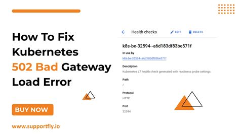 How To Fix Kubernetes 502 Bad Gateway Load Error