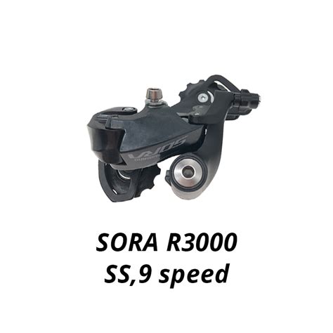 Shimano SORA RD R3000 Rear Derailleur 2x9 Speed Road Bike Short Cage SS