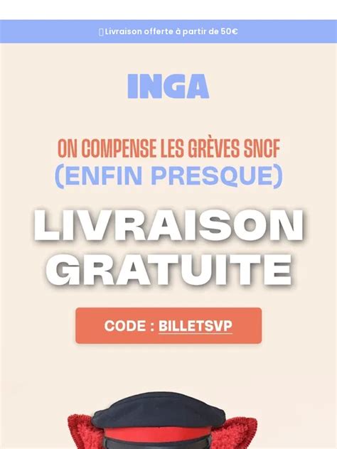 Code Promo Inga valide 45 de réduc uniquement en Avril 2024