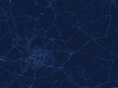 Zawiercie Dark Blue Vector Map Boundless Maps