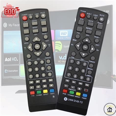 Jual Remote Stb Universal Remot Set Top Box Dvb T Original Shopee