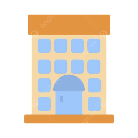 Icono Plano Hotel Vector Png Edificio Hotel Torre Png Y Vector Para