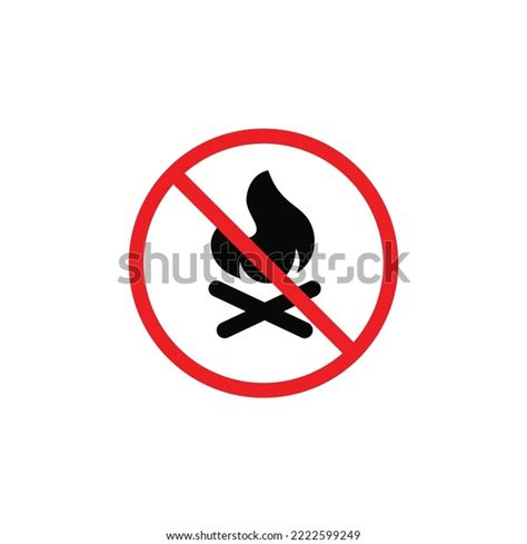 Forbidden Fire Symbol No Fire Symbol Stock Vector Royalty Free