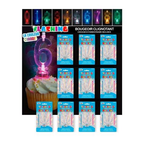 Bougies Anniversaire Chiffres Led Festivita Vente Accessoires